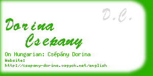 dorina csepany business card